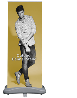 Outdoor Double-Sided 31 Banner Stand