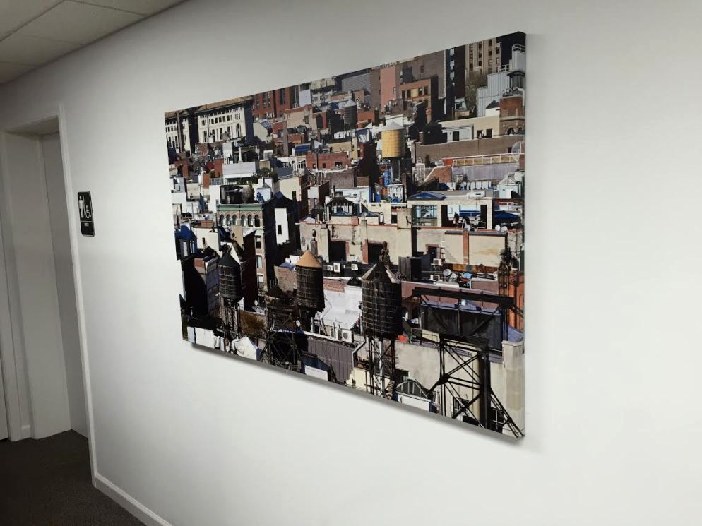Urban Canvas Wrap Printed for Modern Office Space