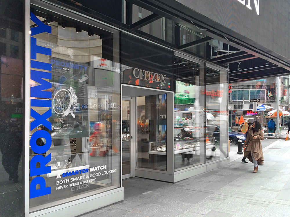 Citizen Flagship Storefront Shows Off Decal Window Vinyl