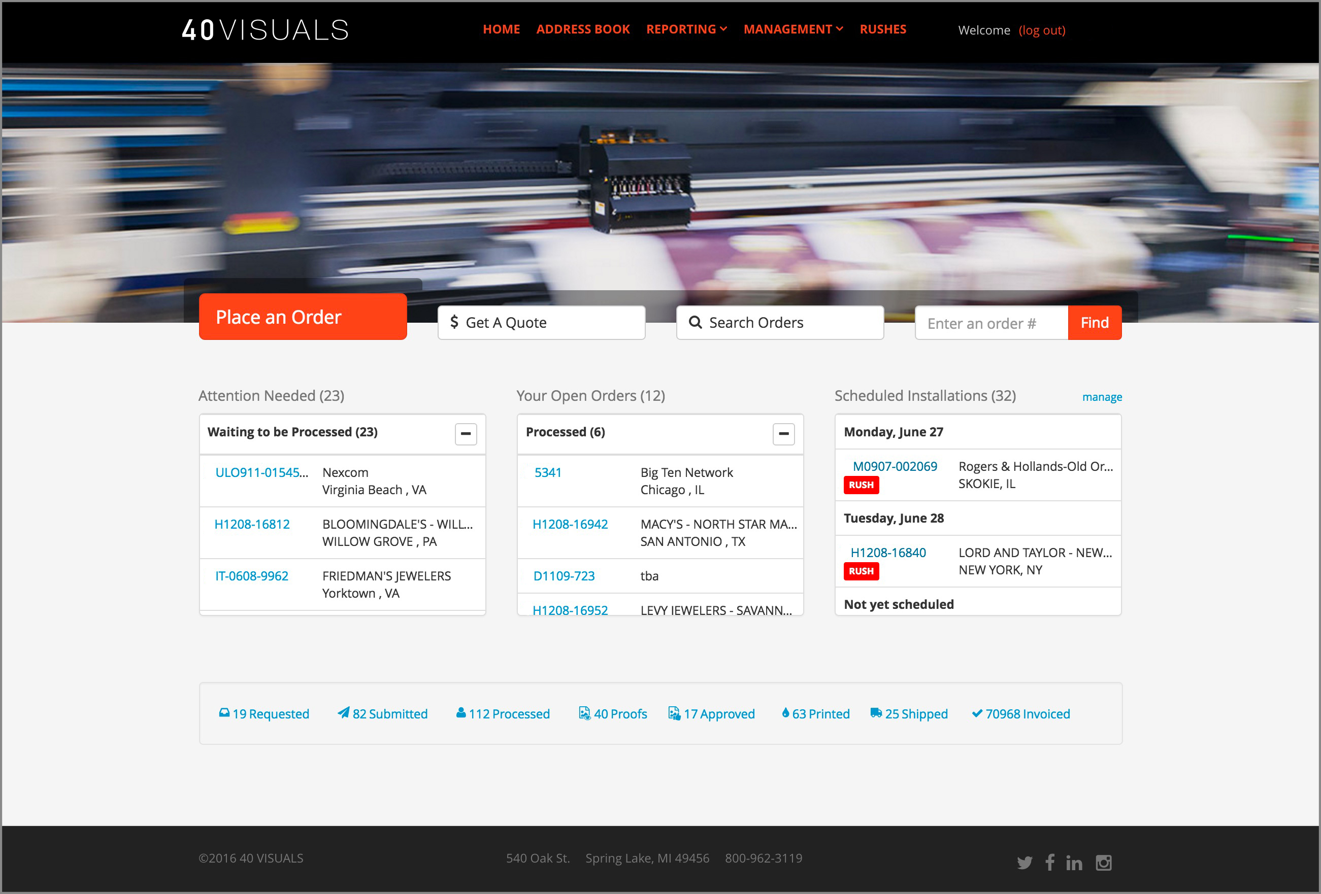 Signage Management System Dashboard Software Updates