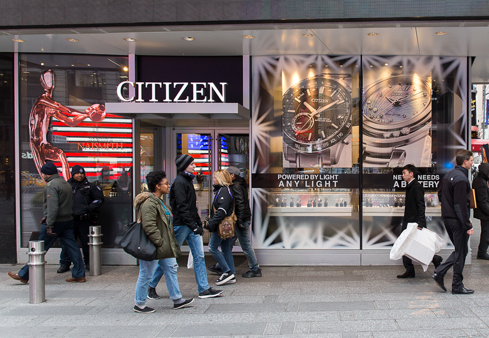 Double-Sided SEG Tension Fabric Signage for Store in Times Square