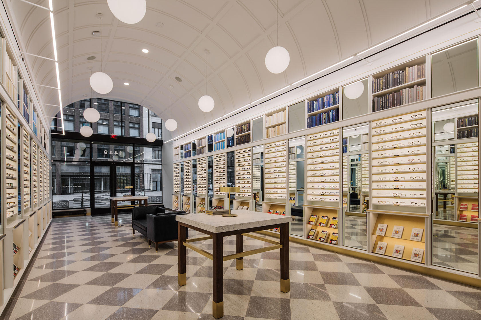 Inside Warby Parker’s Library-Inspired Store Design