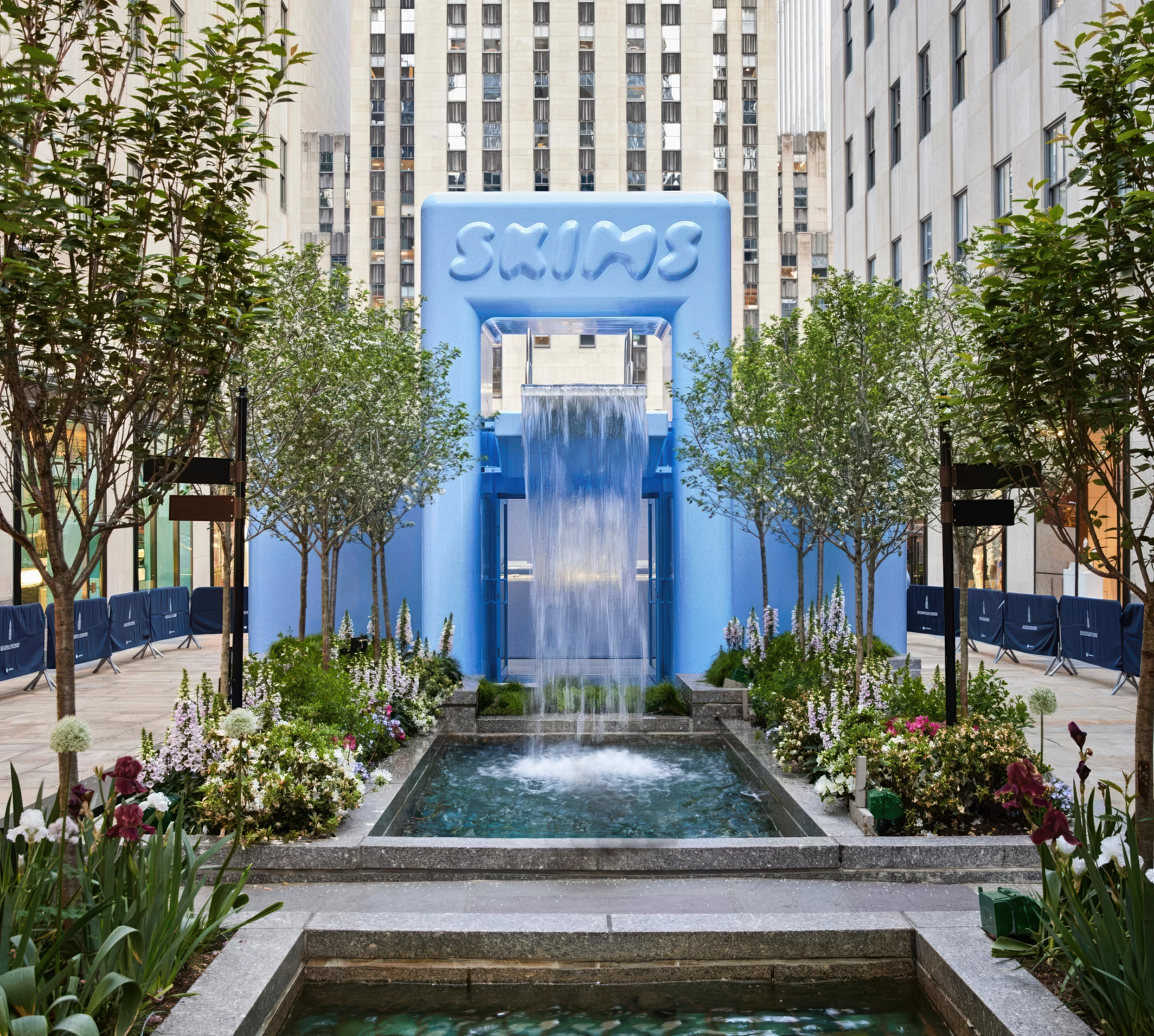 SKIMS First New York City Pop-Up Drew Crowds to Rockefeller Center
