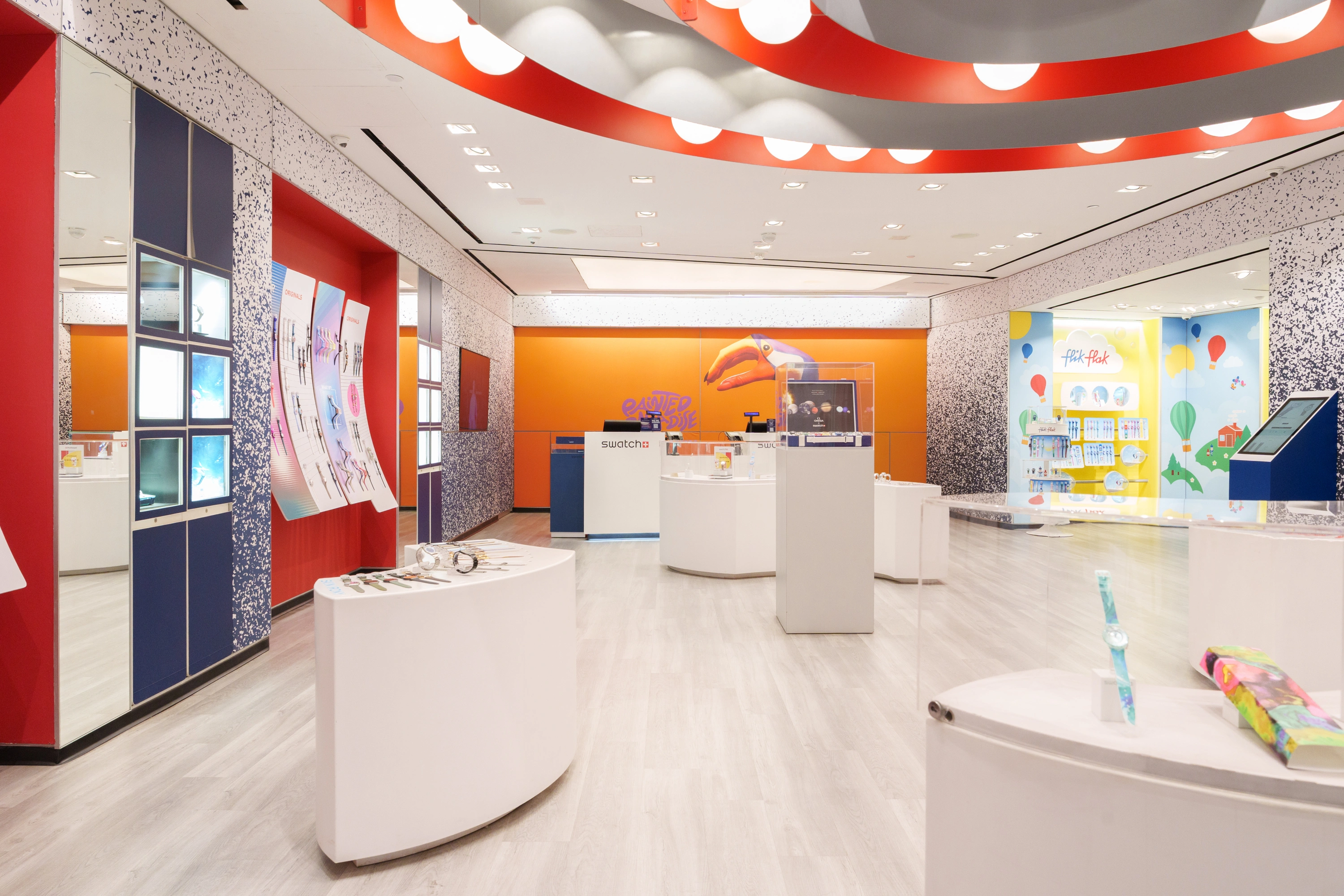 Creating Immersive Retail Signage for Swatch’s Painted Paradise Rollout